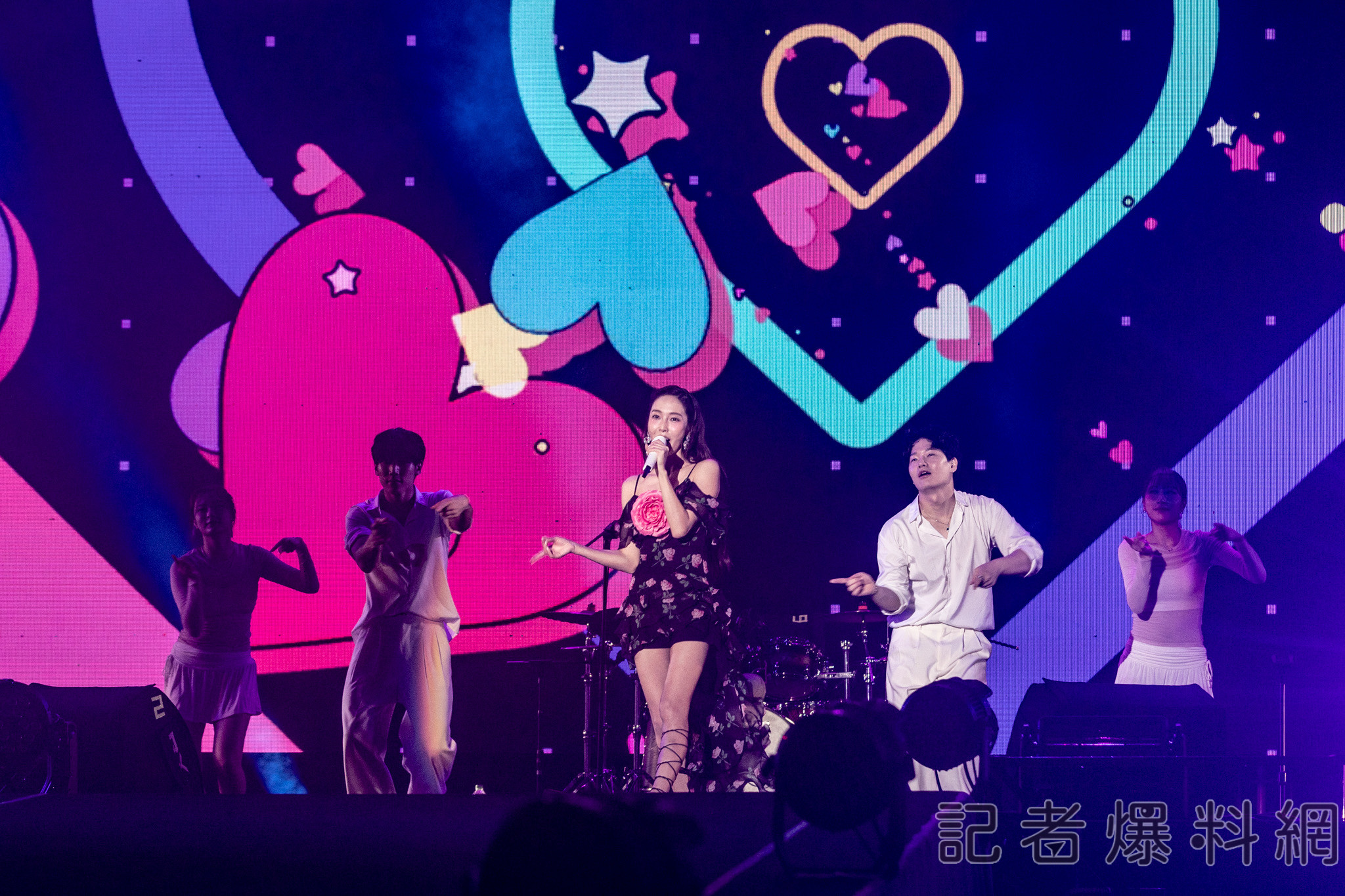 ▲Jessica今(7)日晚間登上高雄啤酒音樂節舞台,更主動加碼安可曲。(圖/讀者提供)