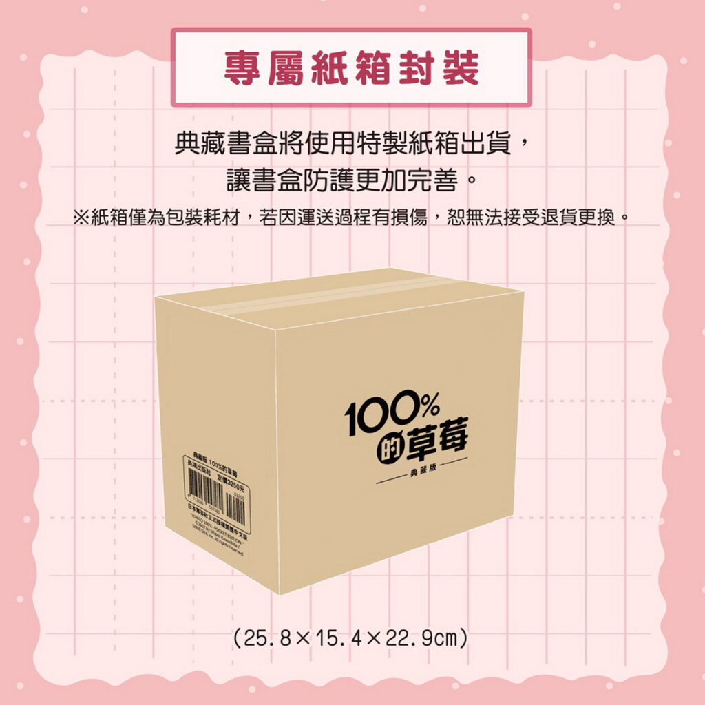 長鴻出版社本次成功取得《100%的草莓》日本文庫版授權