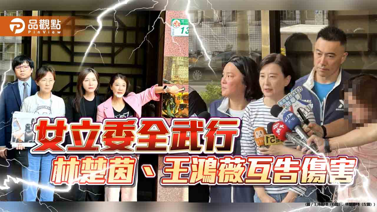 藍綠女將上演全武行 林楚茵、王鴻薇互告傷害罪