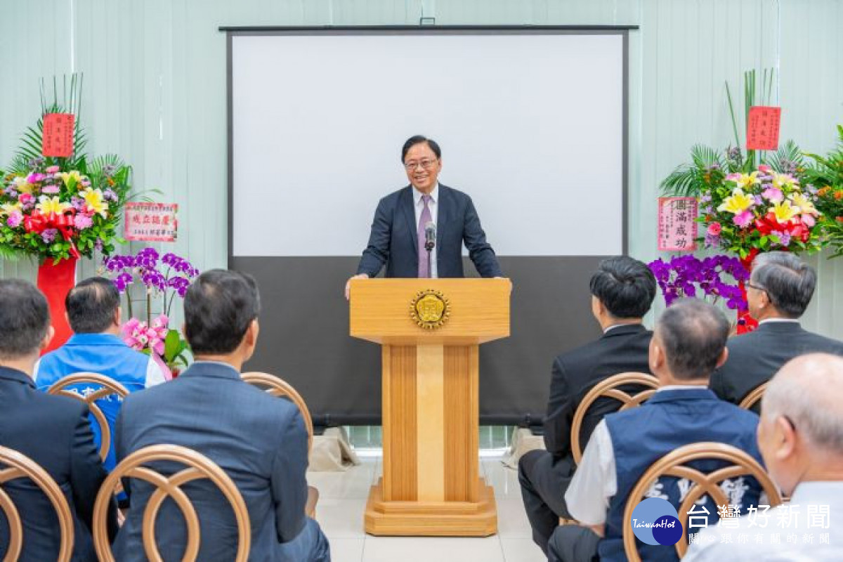 張市長致詞。<br /><br /> <br /><br />