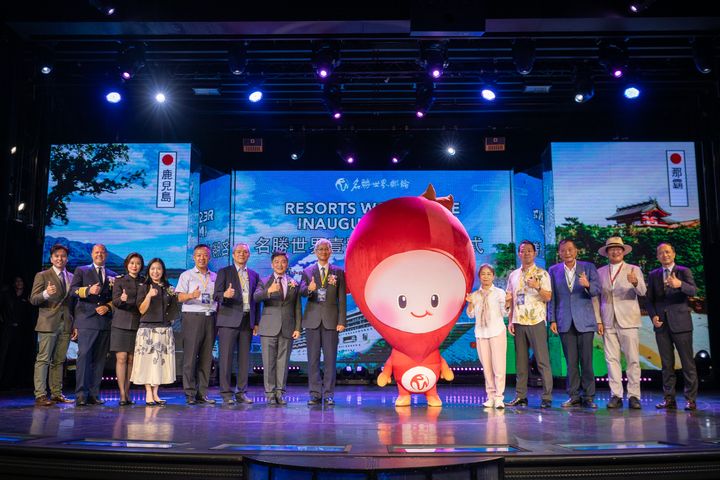 名勝世界壹號郵輪7/12盛大啟航,啟航儀式嘉賓雲集。 圖:名勝世界郵輪/提供