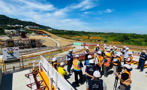 落實工安穩健工進! 台中東勢區埤豐橋橋墩基礎工程近完成