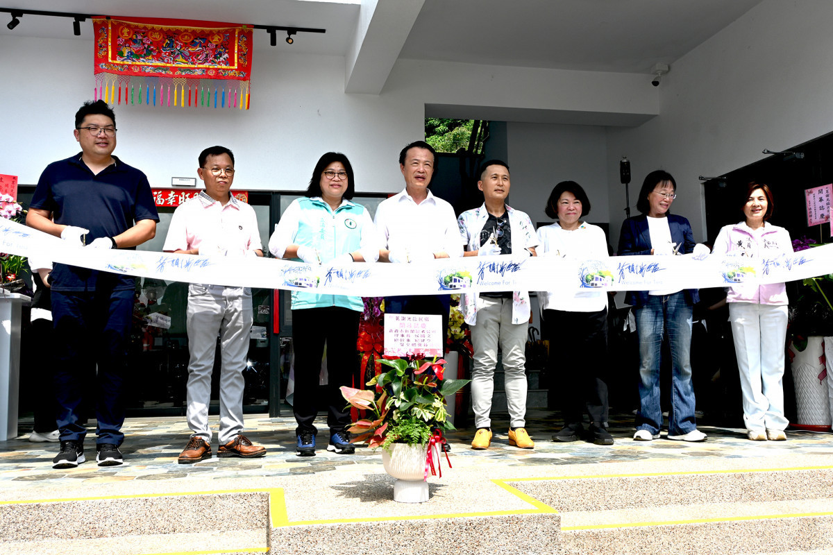 嘉義縣竹崎鄉灣橋的茗謝光臨民宿在今天盛大開幕/陳致愷攝影
