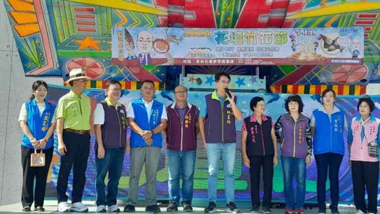 ▲花壇鄉公所及花壇鄉農會聯合舉辦的2024花壇花筍節－「龍來ㄔㄨ好筍」暨「2024世界茉莉盛典系列活動」，今天在茉莉花壇夢想館熱鬧舉行。（彰化縣政府提供）