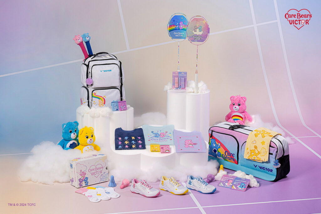 VICTOR X Care Bears 聯名系列將於7月12日全台上市