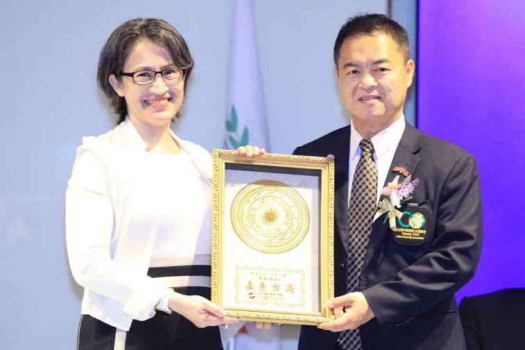▲副總統蕭美琴也到場，肯定台商是台灣的驕傲。（記者張玉泰攝）