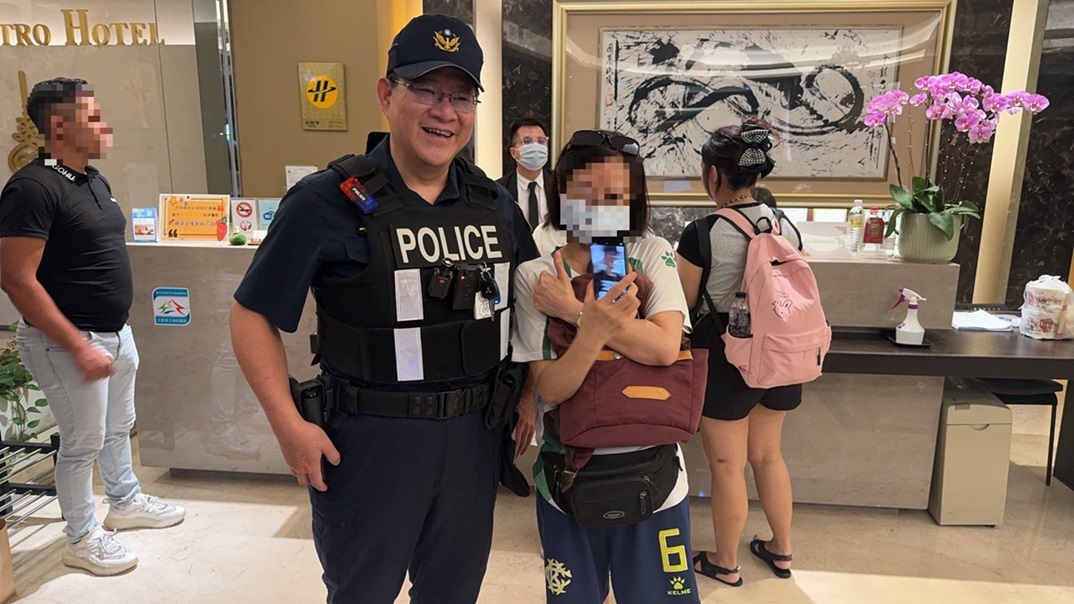 ▲圖說:來臺自由行的港籍女子不慎將手機遺落Ubike,員警試撥號碼秒尋獲 (圖/台中市政府 提供)