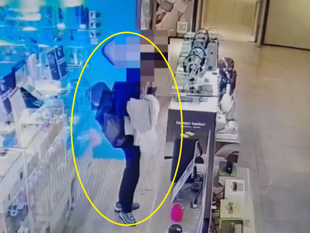 剪斷防盜繩偷耳機逃 維修電腦鬧糾紛警一眼認出逮人 248 cnews204240715a03