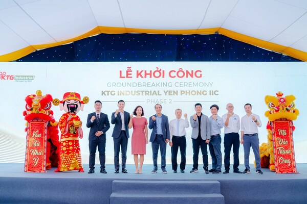 北寧工業繁榮:KTG Industrial在Yen Phong IIC的新階段破土動工