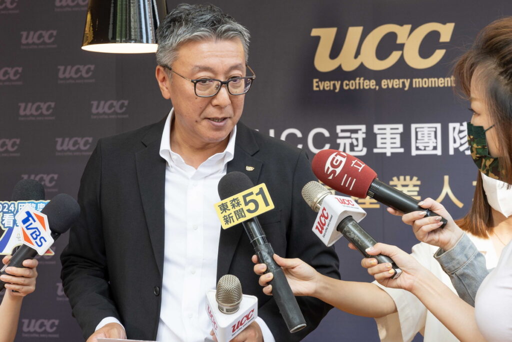 UCC控股公司專務取締役上島成介先生表示:UCC致力透過教育、創新和永續發展,傳播咖啡文化和卓越品質。