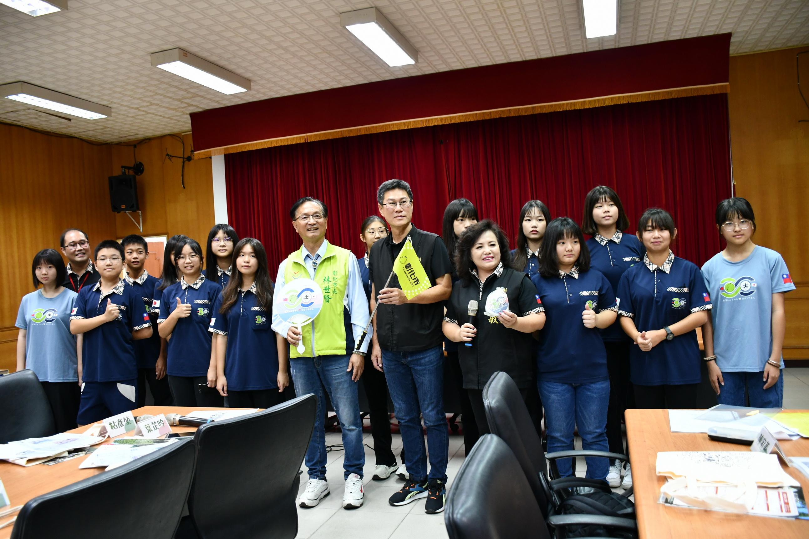 ▲「彰化市教育文化觀光參訪團」在彰化市公所分享日本之行取得豐碩成果。(記者張溎壕攝)