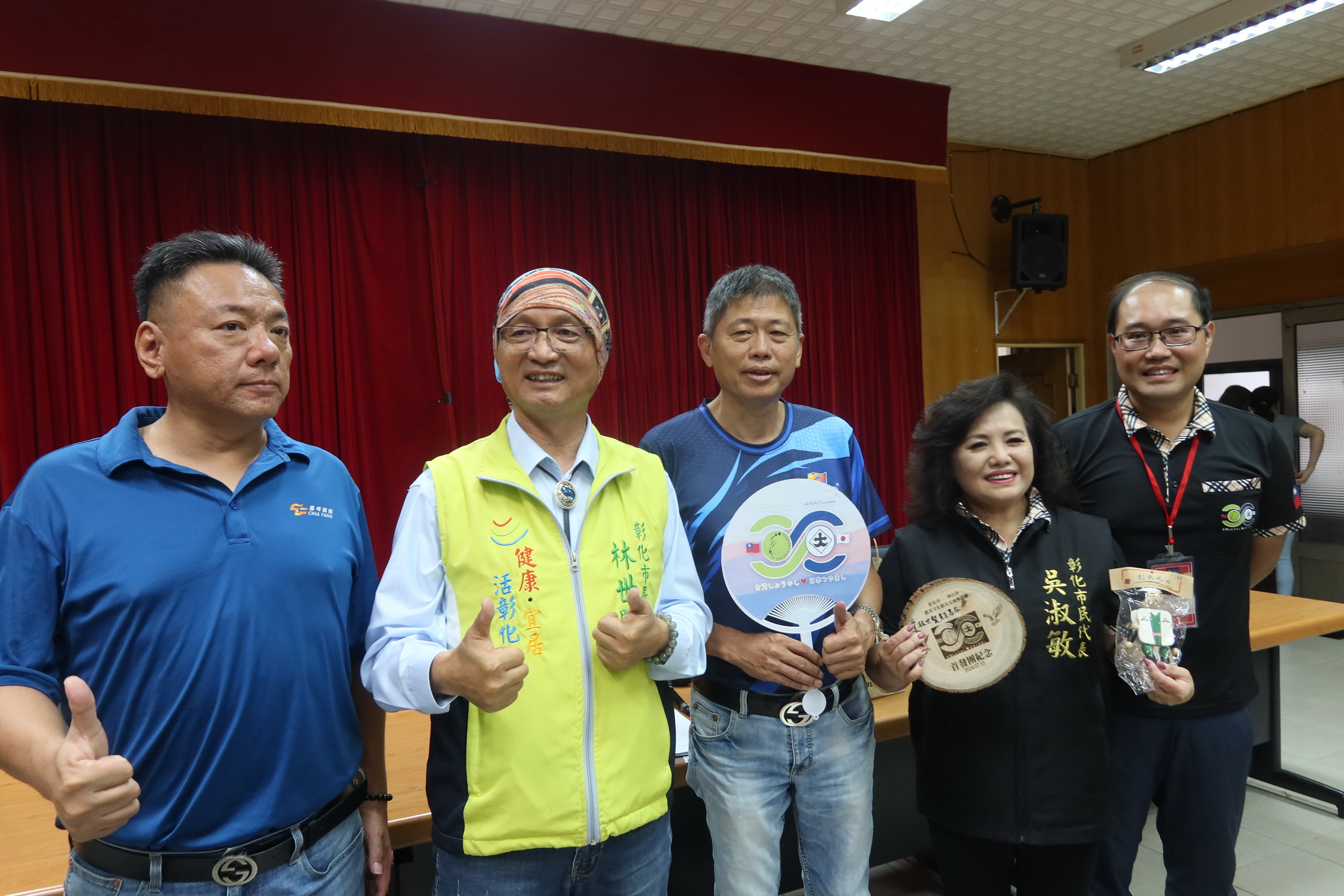 ▲「彰化市教育文化觀光參訪團」在彰化市公所分享日本之行取得豐碩成果。（記者張溎壕攝）