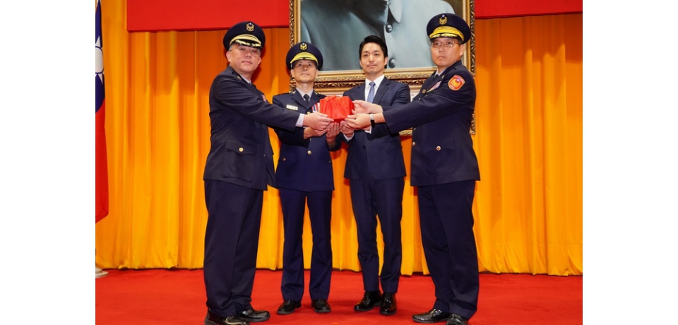 蔣萬安出席警察局新任分局長交接典禮 力拚北市治安、交通