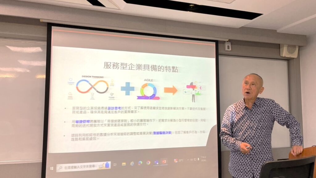 緯創副董事長兼子公司緯育董事長暨策略長黃柏漙,是東海EMBA終身榮譽講座教授。(圖/東海大學提供)