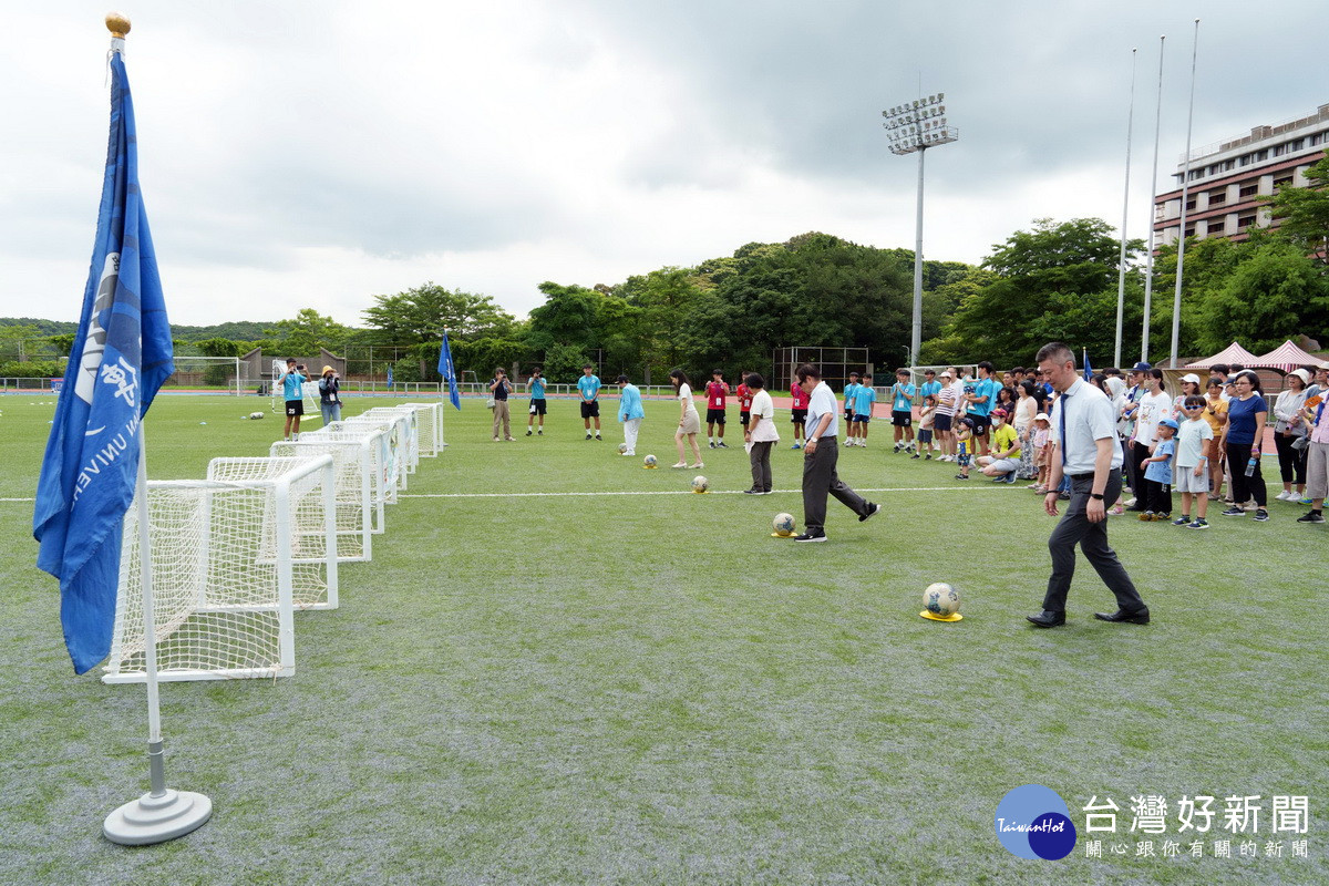 「櫃買中心員工足球親子日」於銘傳大學熱鬧登場。<br /><br />