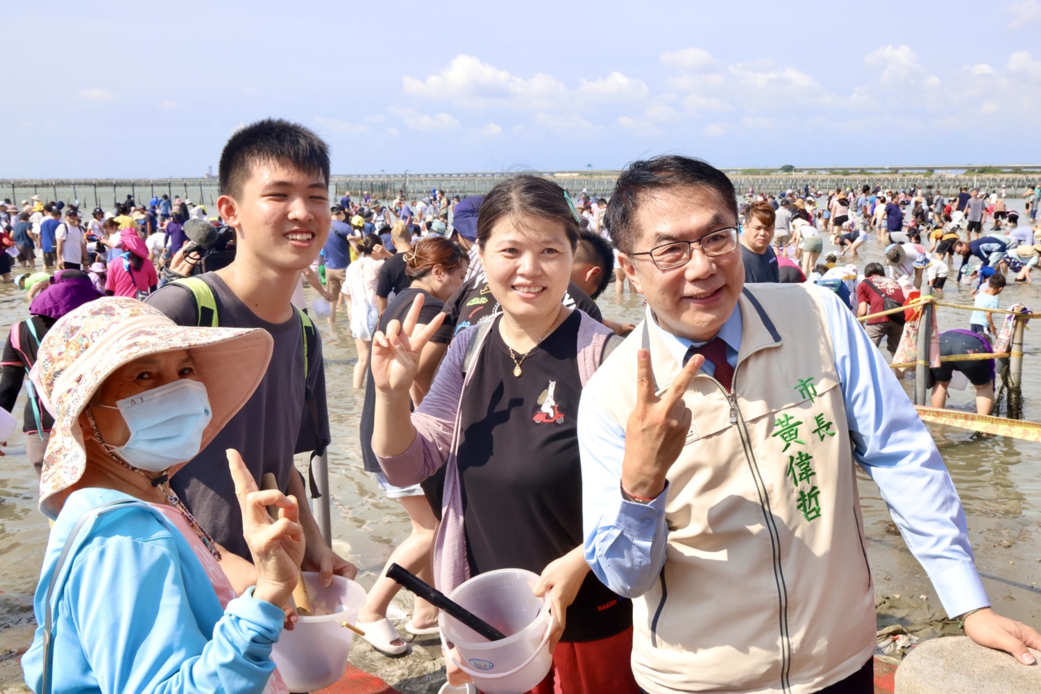 七股海鮮節親子開心體驗挖文蛤