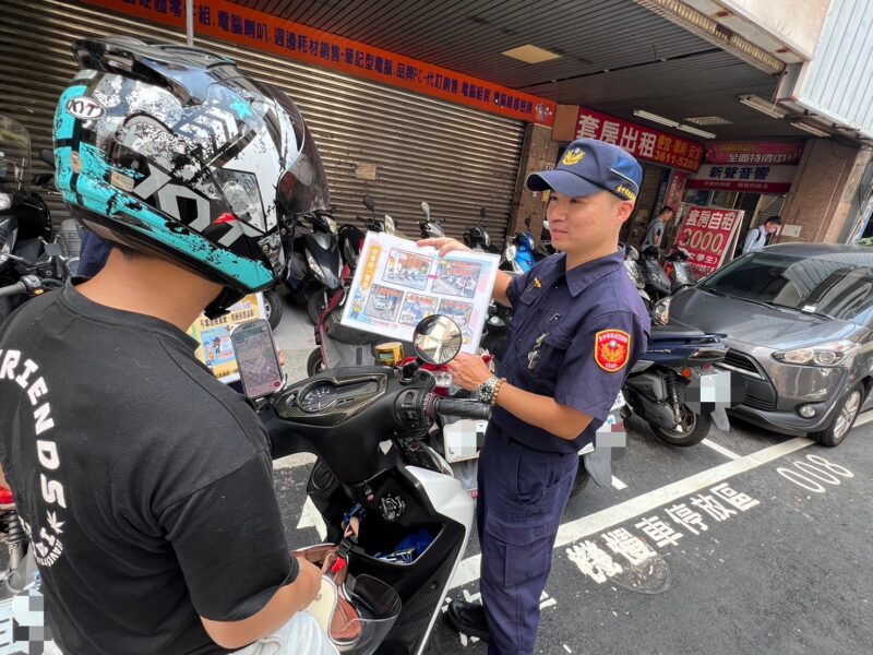 中區重劃「機慢車停放區」 警方呼籲民眾依規定停車