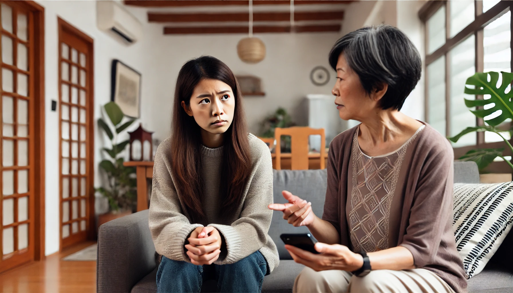 ▲媳婦吐槽婆婆愛管閒事!日常摩擦不斷(示意圖/AI製圖)