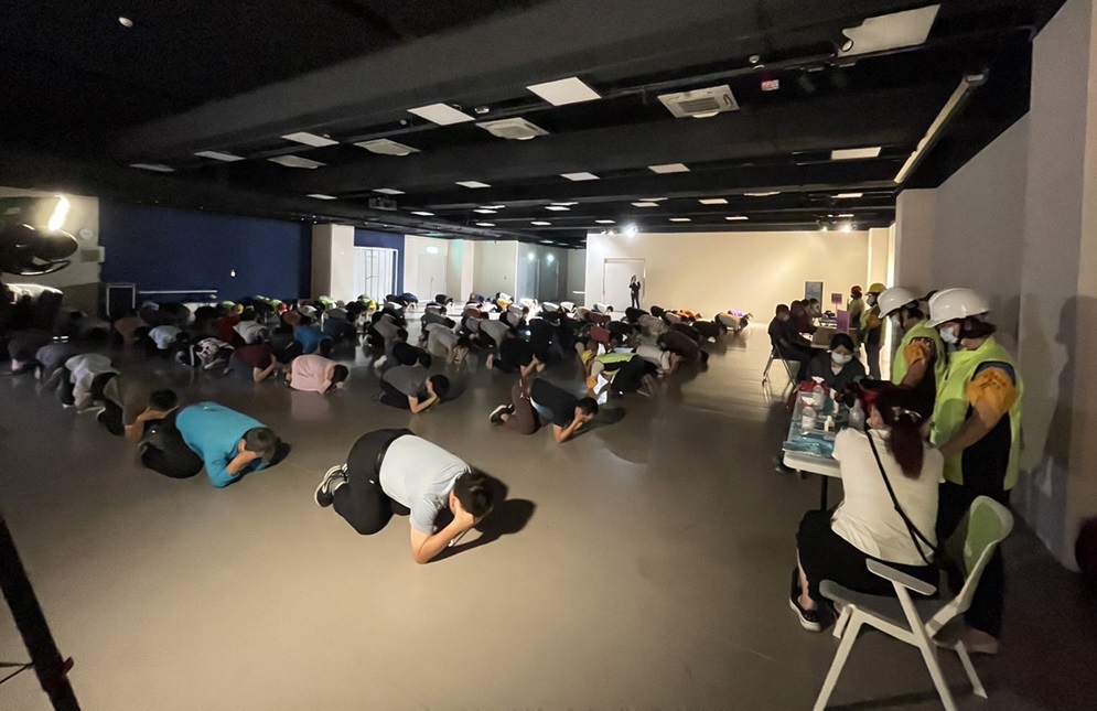 ▲圖說:中市萬安47號演習於今(22)日13時30分實施,全民配合疏散避難,道路清空秩序良好 (圖/台中市政府 提供)