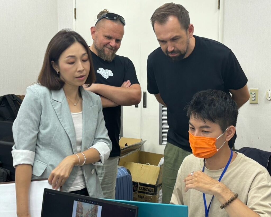 2024國際設計工作坊由波蘭TOFU Studio創意總監Adam Chyliński帶領廣告、設計產業人員針對社會議題進行創意發想設計，打造AI創意實戰力。(圖文/商業發展署提供)