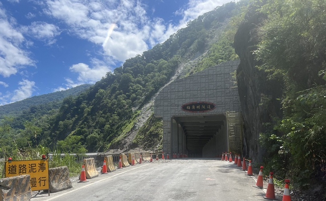 南橫公路梅蘭明隧道路段恢復主線通行