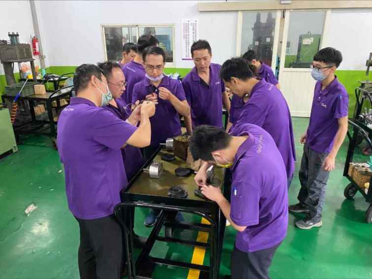 ▲全懋精機技術傳承課程。（中彰投分署提供）