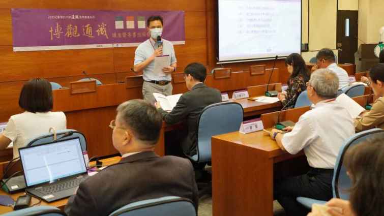 ▲大葉大學陳郁文教務長主持講座。（大葉大學提供）