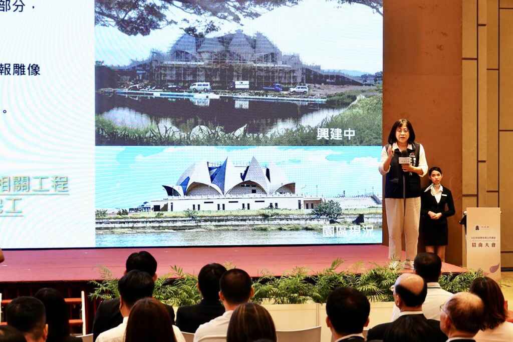 ▲台中市政府觀旅局長陳美秀說,大安港媽祖文化園區是以「推展觀光文化特色旅遊」為主軸,結合媽祖文化、海洋生態、休閒娛樂等元素,打造中台灣海線觀光亮點。(台中市觀旅局提供)