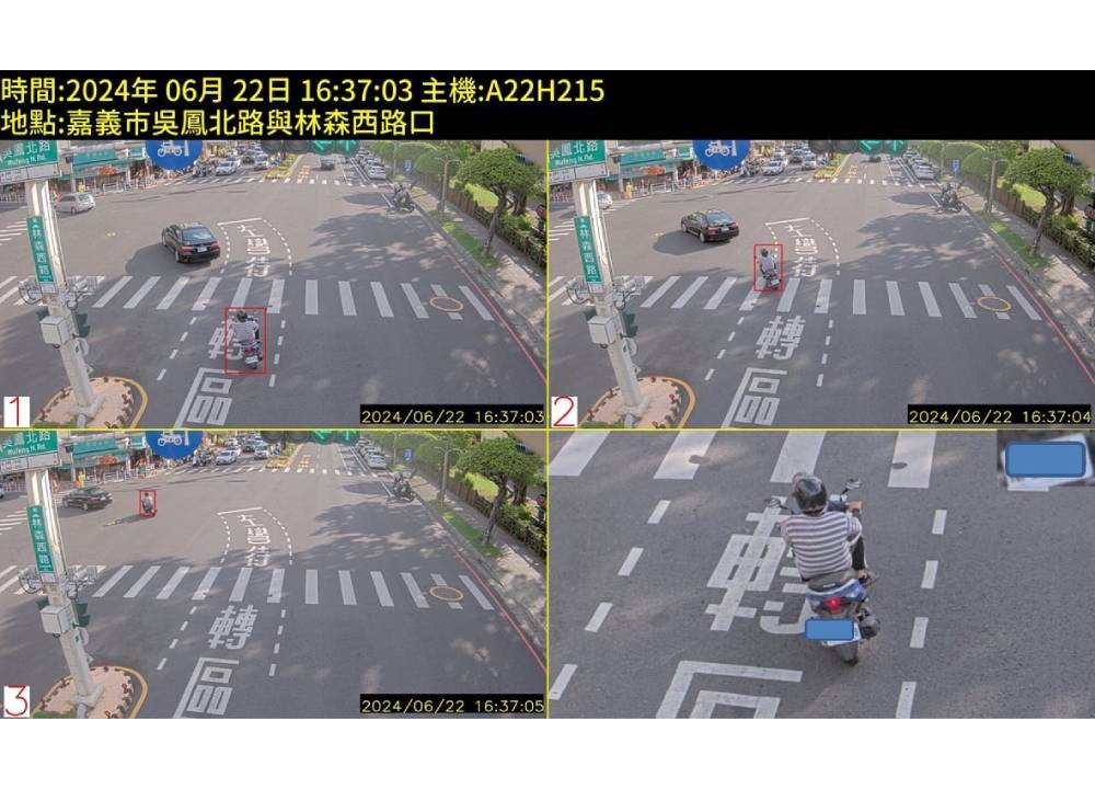 建置科技執法路口 嘉義市警局:有效降低交通事故 219 cnews204240723a04