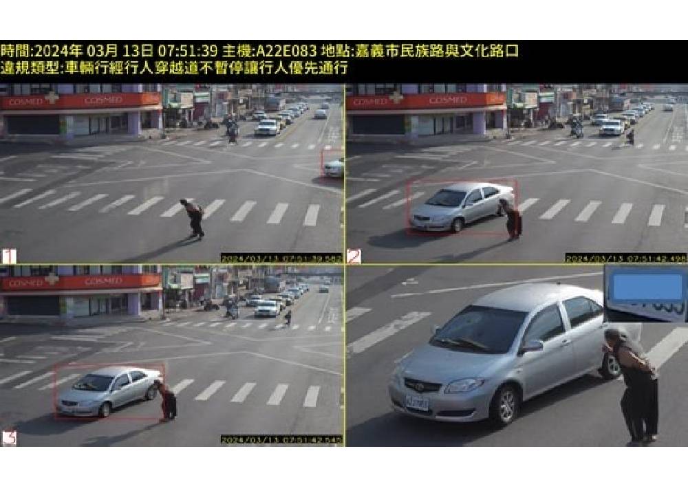 建置科技執法路口 嘉義市警局:有效降低交通事故 220 cnews204240723a05