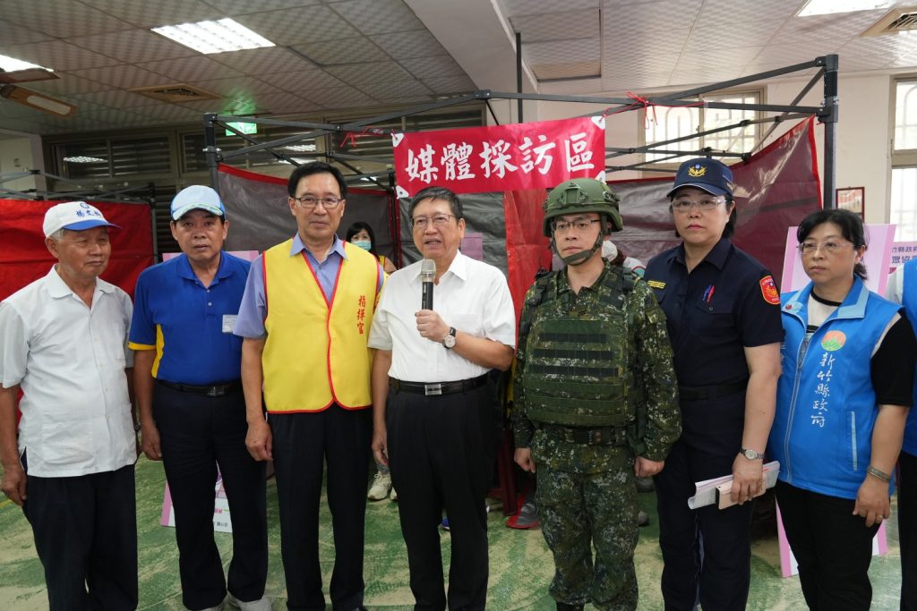 新竹縣政府警察局竹東分局戰備會議。(圖/記者林照東翻攝)