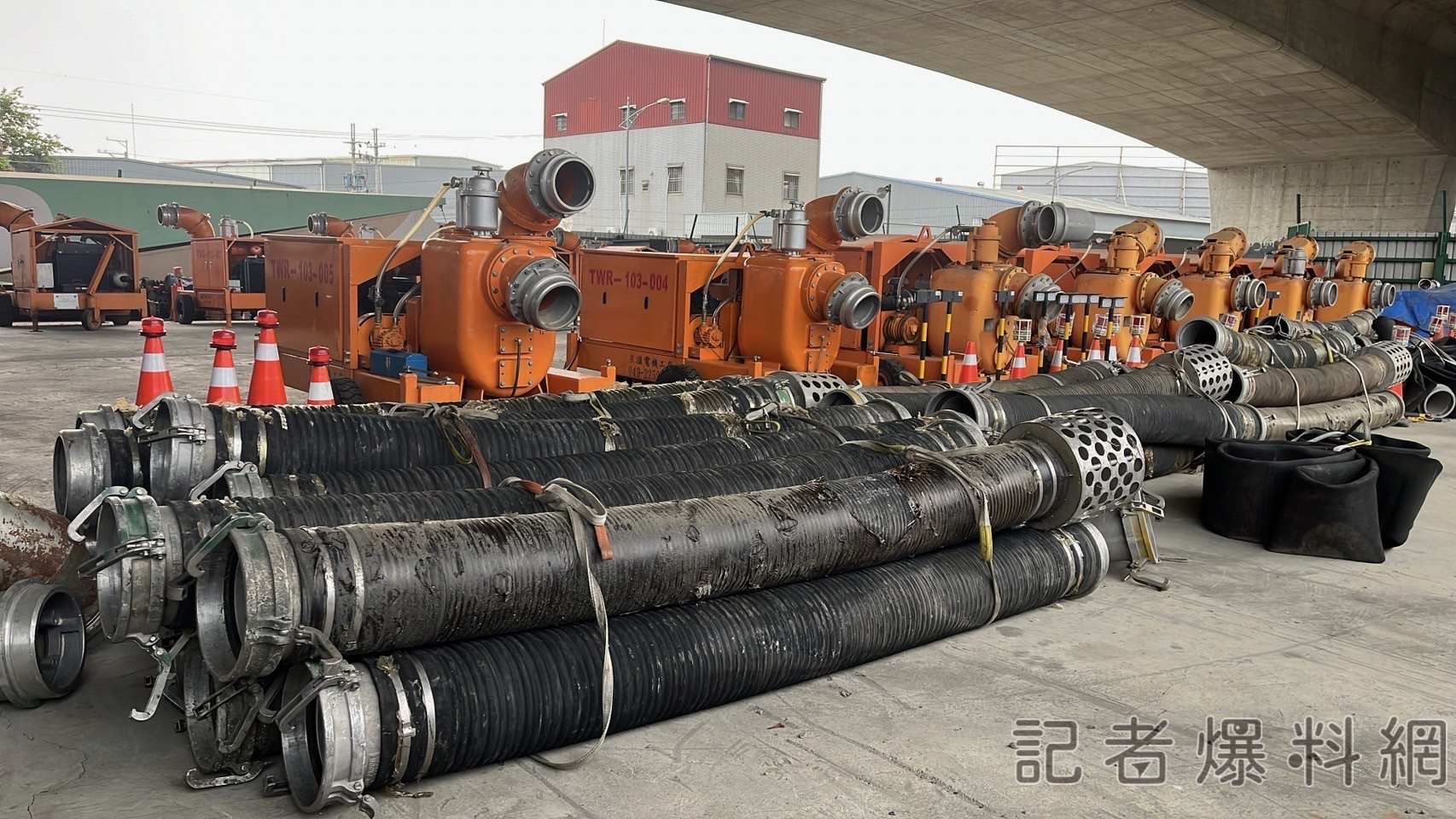 颱風凱米來襲 台中25台大型抽水機整備防淹積水