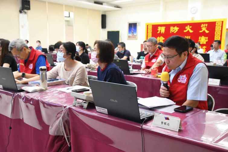 ▲因應強烈颱風凱米侵襲，彰化縣政府今天下午召開第2次防颱整備應變會議，加強整備勿掉以輕心。（彰化縣政府提供）
