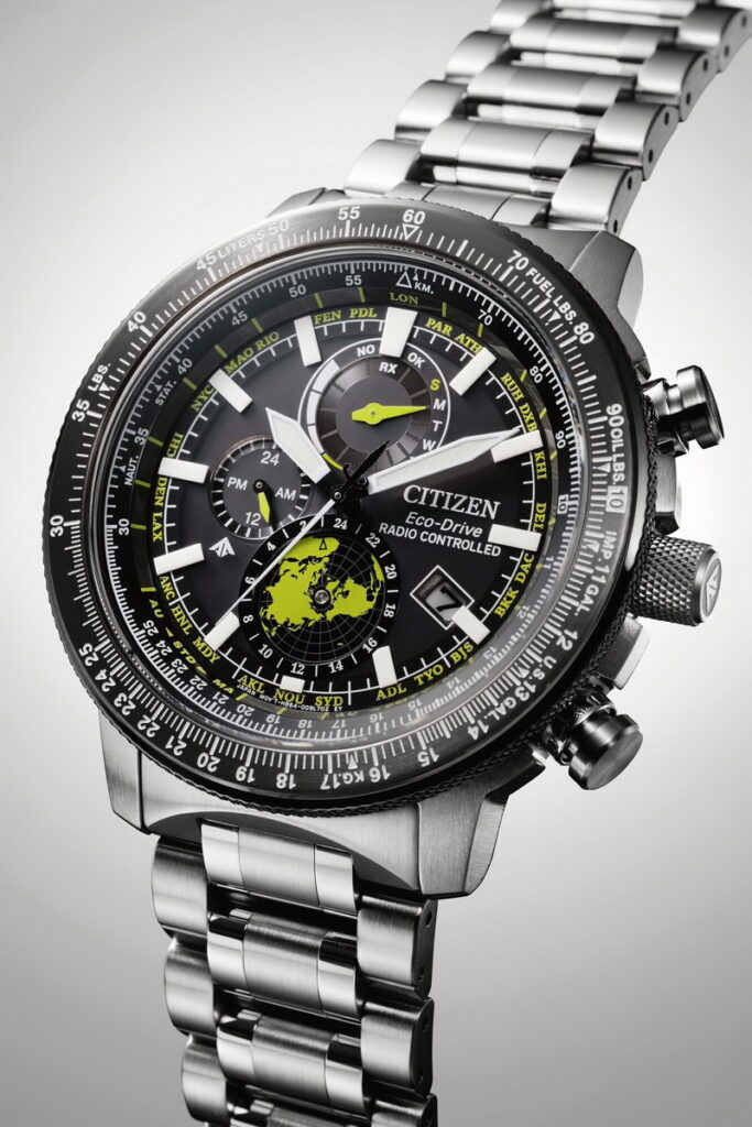CITIZEN PROMASTER光動能全球電波時計飛行腕錶BY3006-53E,46mm大錶徑展現霸氣風格。