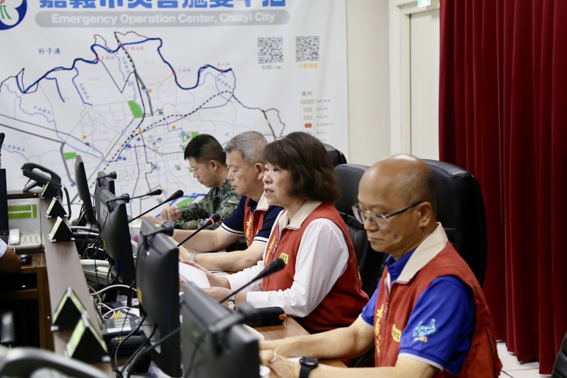 再度召開災害應變會議備戰凱米 嘉義市長黃敏惠籲市民留意豪大雨 減少外出