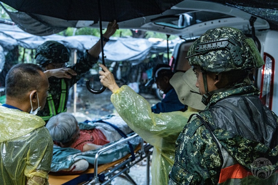 凱米颱風重創南部,國軍全力救災協助撤離