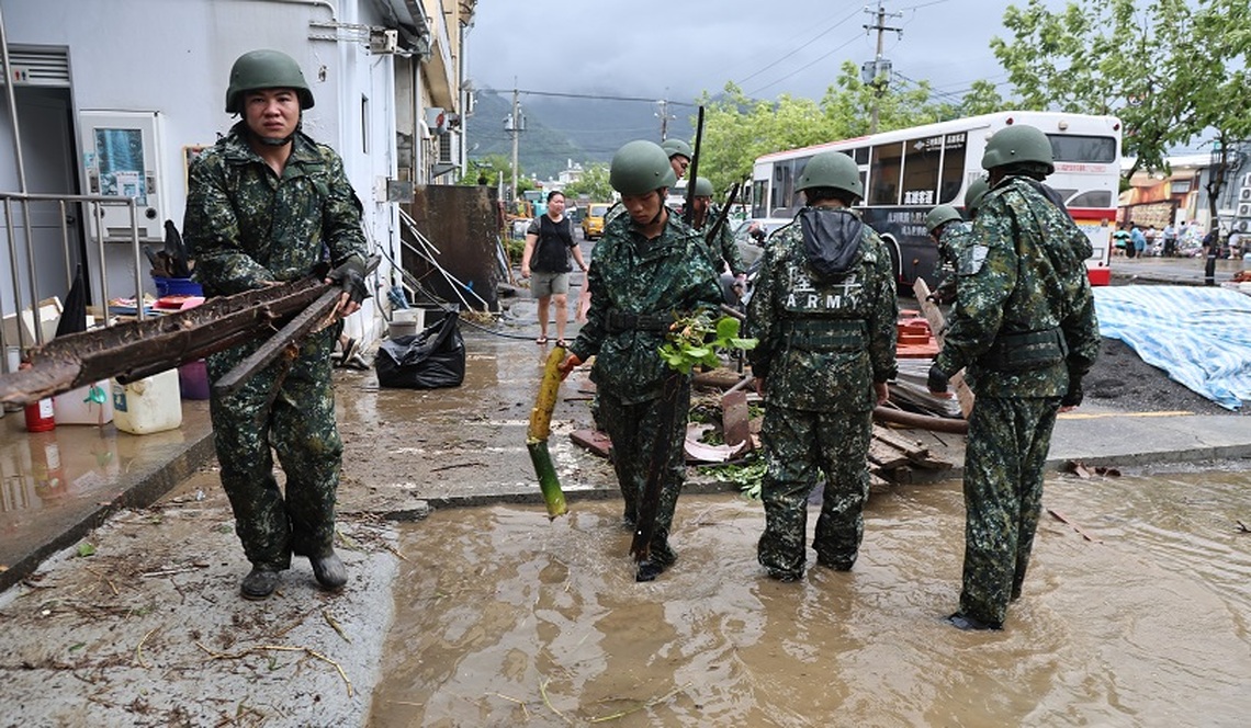 凱米颱風警報解除 軍民合作守護家園