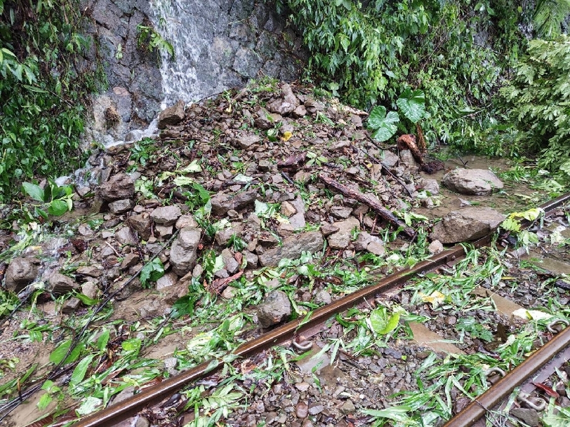 凱米颱風強風豪雨路線多處受創 阿里山林鐵本線持續停駛至8月底
