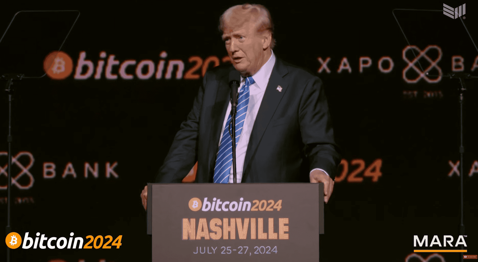 比特幣大會2024】川普：「Bitcoin is going to the moon」