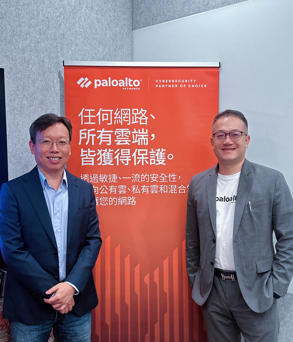 Palo Alto Networks 台灣區總經理 尤惠生 (圖右) Palo Alto Networks台灣技術總監 蕭松瀛 (圖左)