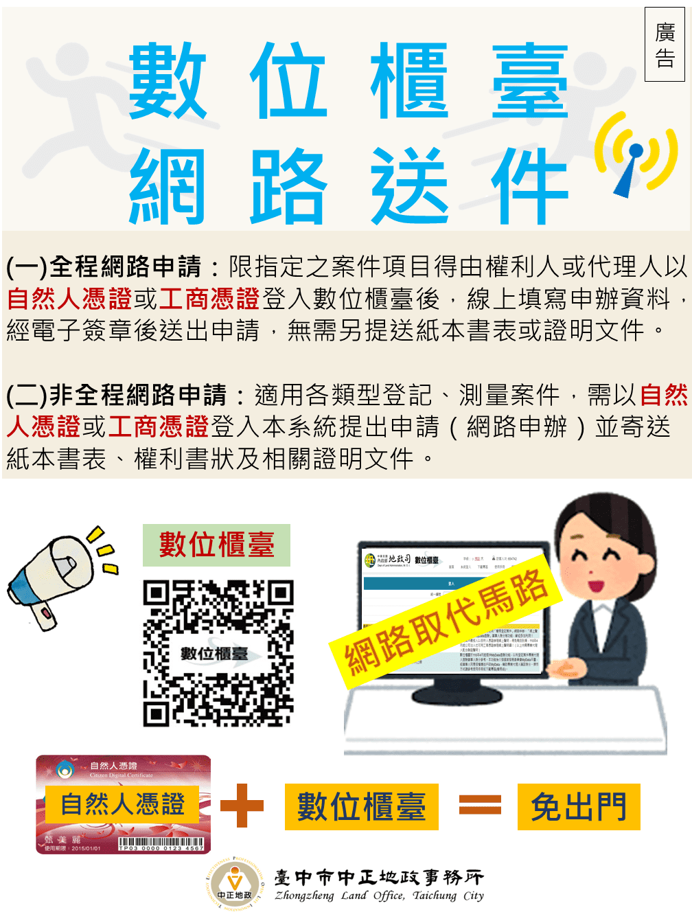 中市地政落實數位治理資源　數位櫃台線上辦省時便利更安心