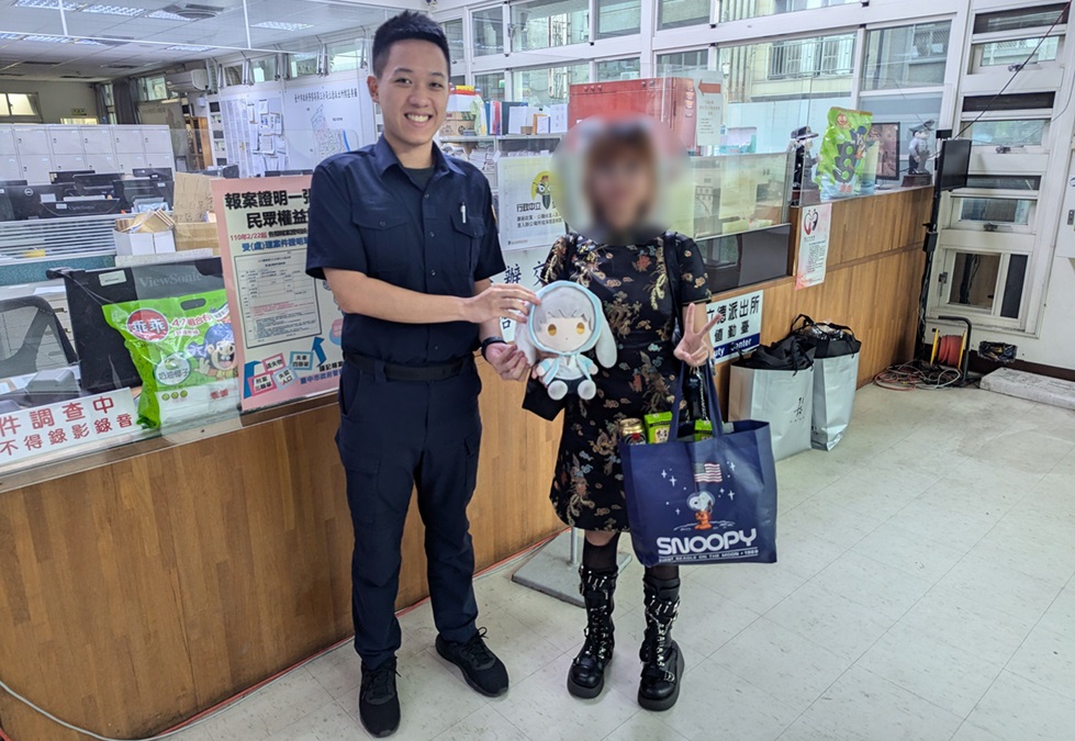 ▲圖說:中市警三分局立德派出所接獲台北遠端報案,尋回少女的「大耳狗」 (圖/台中市政府 提供)