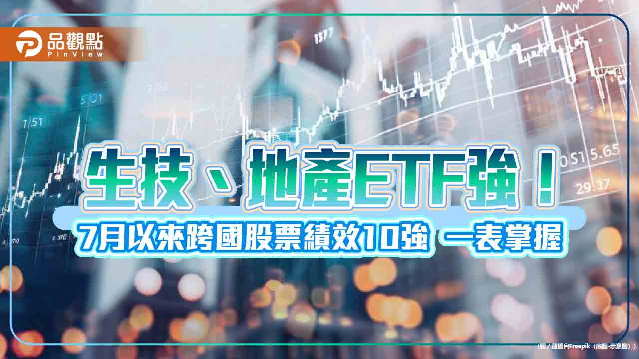 7月逆勢抗跌的海外ETF出列!生技、地產主題亮眼 操盤手這樣說