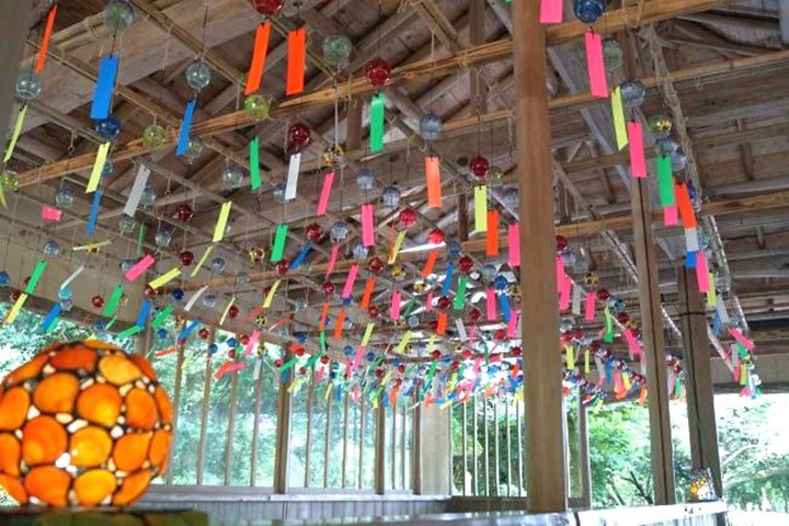 愛媛縣南樂園風鈴祭即日起〜8/25舉辦,展出3千風鈴。 圖:愛媛縣/提供