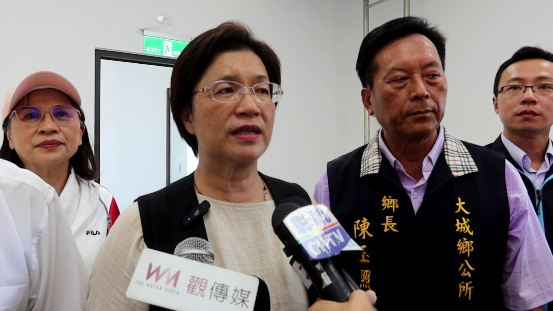 ▲王惠美表示，彰化縣65歲以上人口占比約19%，大城鄉26.2%，已達全縣最高，很需要社區活動中心開闢關懷據點，讓長者到據點共餐和上課。（記者張溎壕攝）