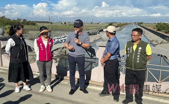 萬興大排與口湖蔦松大排風災後溢堤 劉建國邀水利署緊急會勘瞭解原因