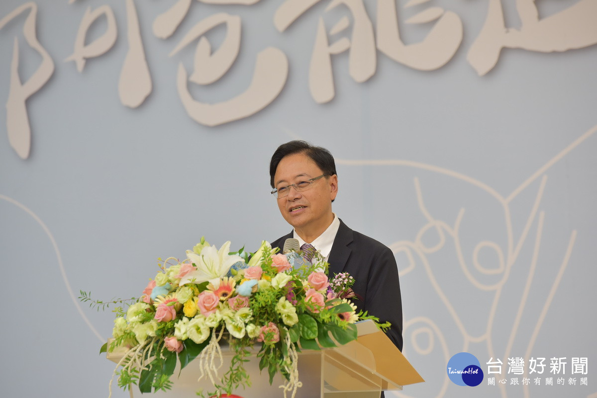桃園市長張善政於「桃園市113年度模範父親表揚」活動中致詞。<br /><br />