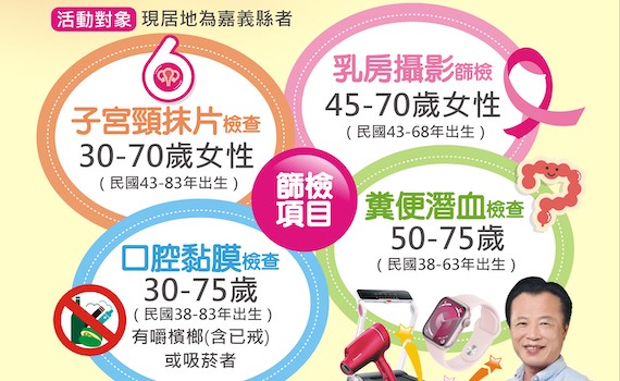嘉縣衛生局揪全家篩檢顧健康 88節直播抽幸運得主
