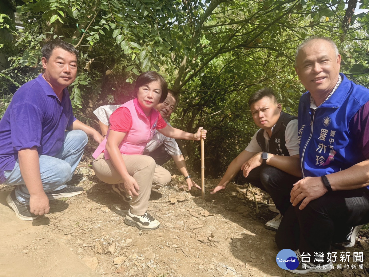 保安林地受凱米颱風豪雨影響,造成土石坍方流失。