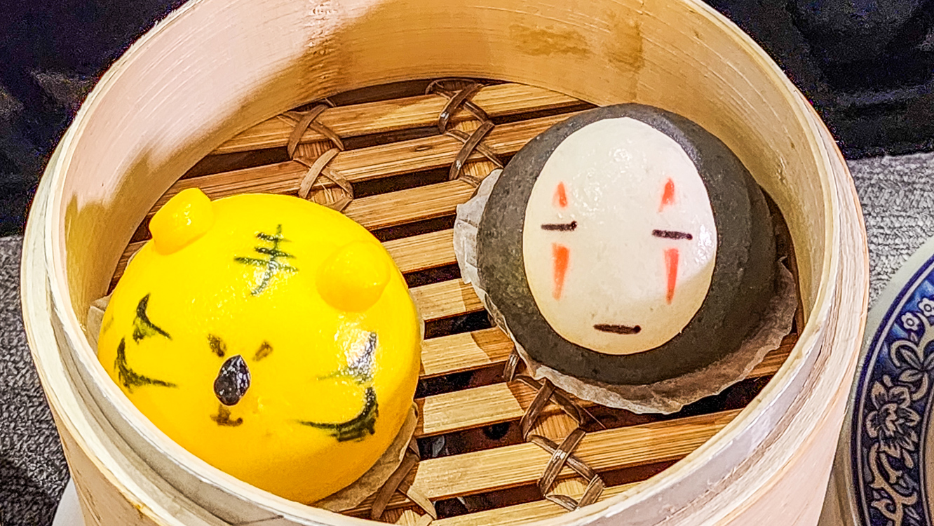 ▲蒸鮮腸粉蒸籠小饅頭的卡通造型，深受小朋友喜愛。（圖/記者黃淑貞攝）